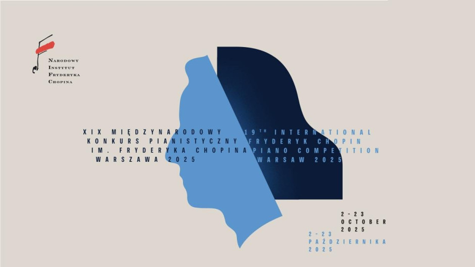 Cartel promocional del XIX Concurso Chopin. Foto: Instituto Fryderyk Chopin / Facebook