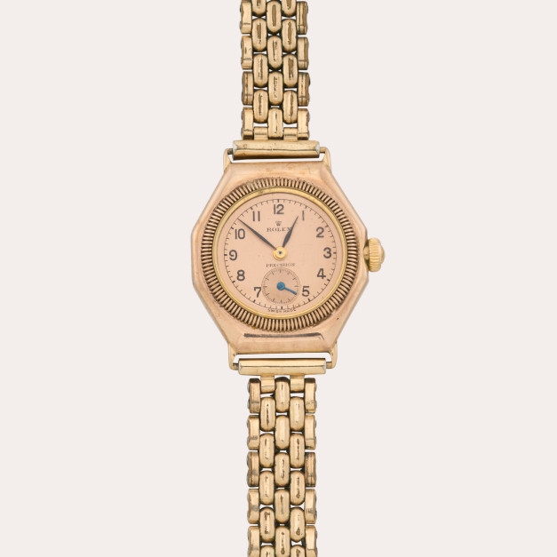 Il Rolex Oyster con cui Mercedes Gleitze tentò di attraversare la Manica. Foto: Materiali stampa / Sotheby's