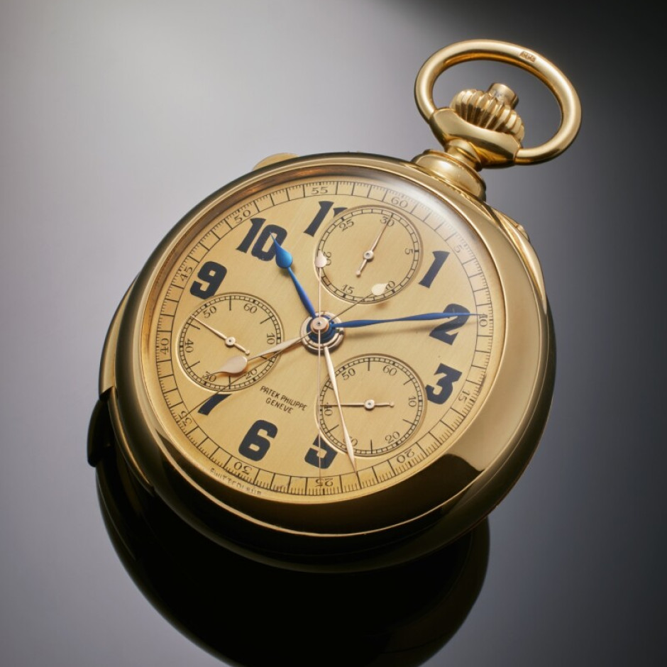 Montre suisse Patek Philippe, 1924. Photo : Dossiers de presse / Sotheby's