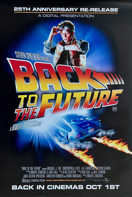 Affiche promotionnelle du film Retour vers le futur. Photo : Dossier de presse / Universal Pictures