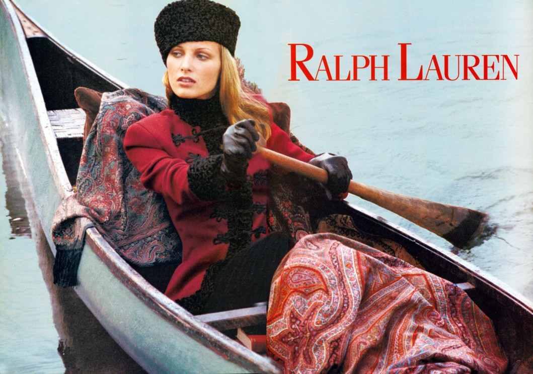 Agnieszka Kotlarska nella campagna Ralph Lauren Licenza: Materiali stampa / Ralph Lauren