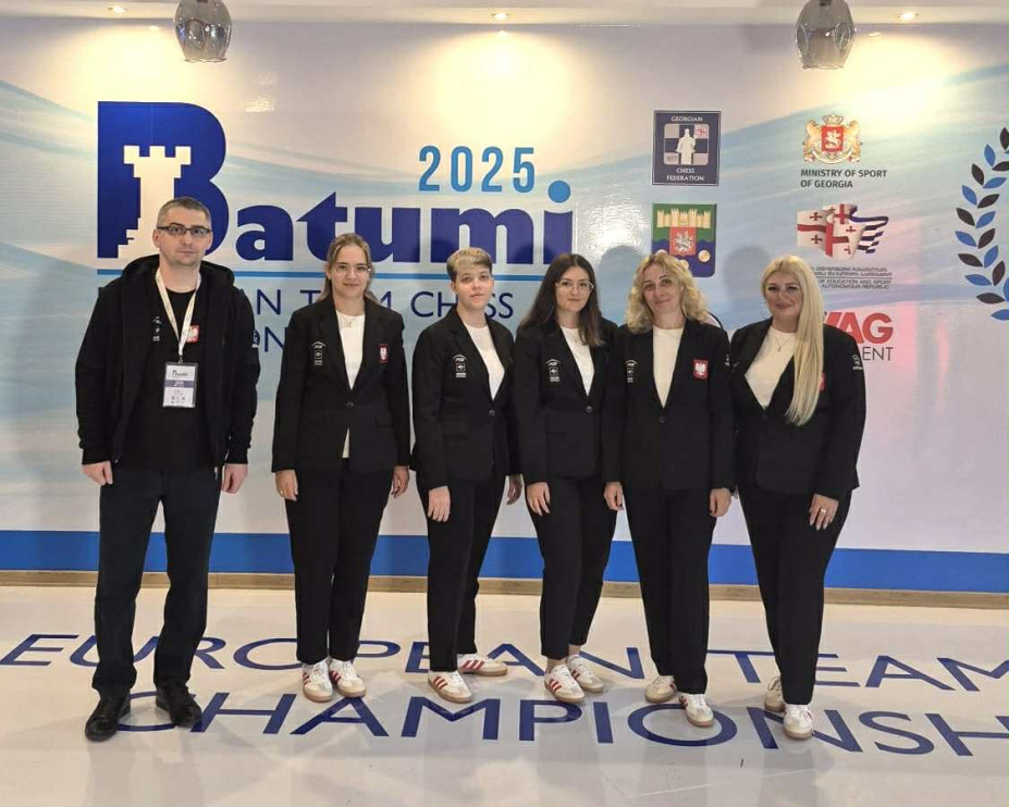 Seleção polonesa de xadrez feminino no Campeonato Europeu de 2025 em Batumi / arquivo privado