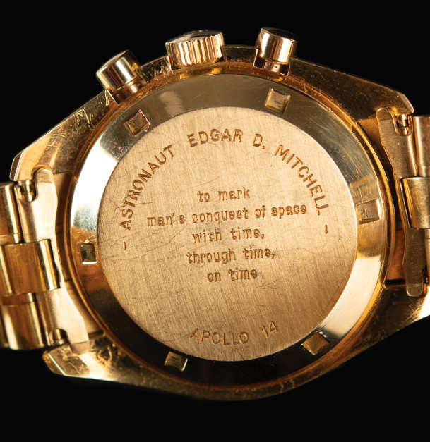 Omega Speedmaster Professional (Ref. BA 145.022) por Edgar Mitchell. Foto: Materiais de imprensa / Leilão RR