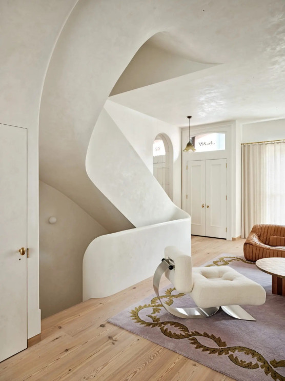 Brooklyn'de anıtsal merdivenli ev / Brent Buck Architects'ten Andrew Zalewsky tarafından tasarlandı, fotoğraf: Christopher Sturman