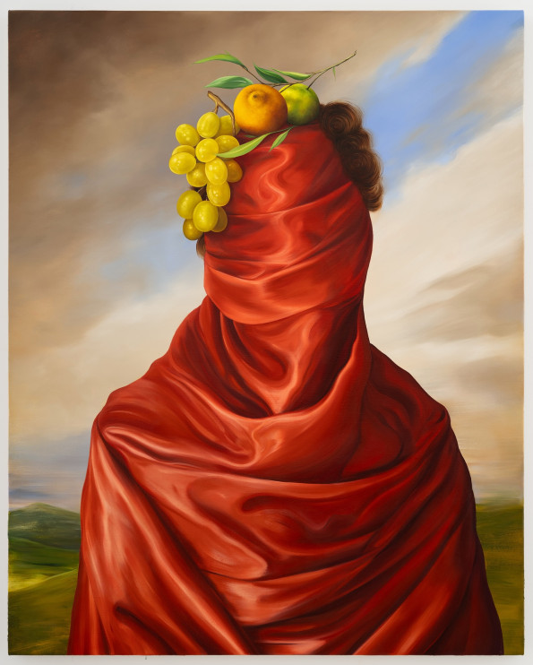 Ewa Juszkiewicz, Portrait in a Landscape (after François Pascal Simon Gérard) Licencja: Ewa Juszkiewicz / @ewa_juszkiewicz / Instagram