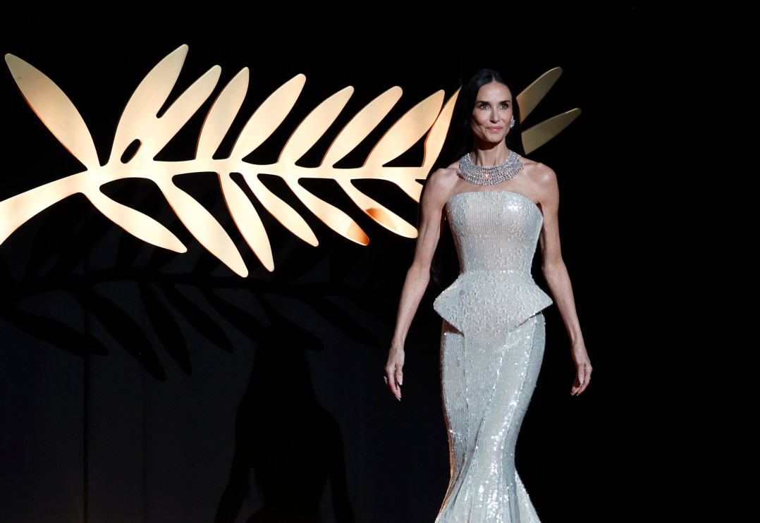 Demi Moore - ceremonia otwarcia Cannes 2026 Fot. EPA/SEBASTIEN NOGIER / PAP