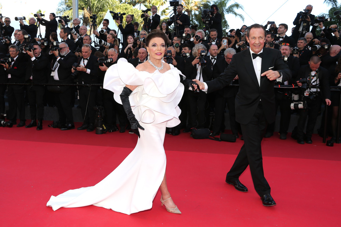 Joan Collins i Percy Gibson - Cannes 2026 Fot. Gisela Schober / Getty Images